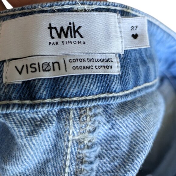 Simons Blue Jean Shorts with Pockets Women Size 27 - Picture 6 of 6